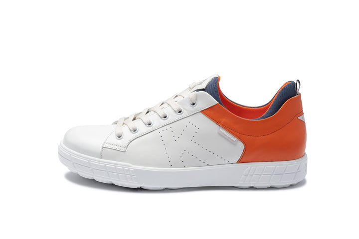 Drive 03 Branco|Sapatos de golfe masculinos laranja D003 04
