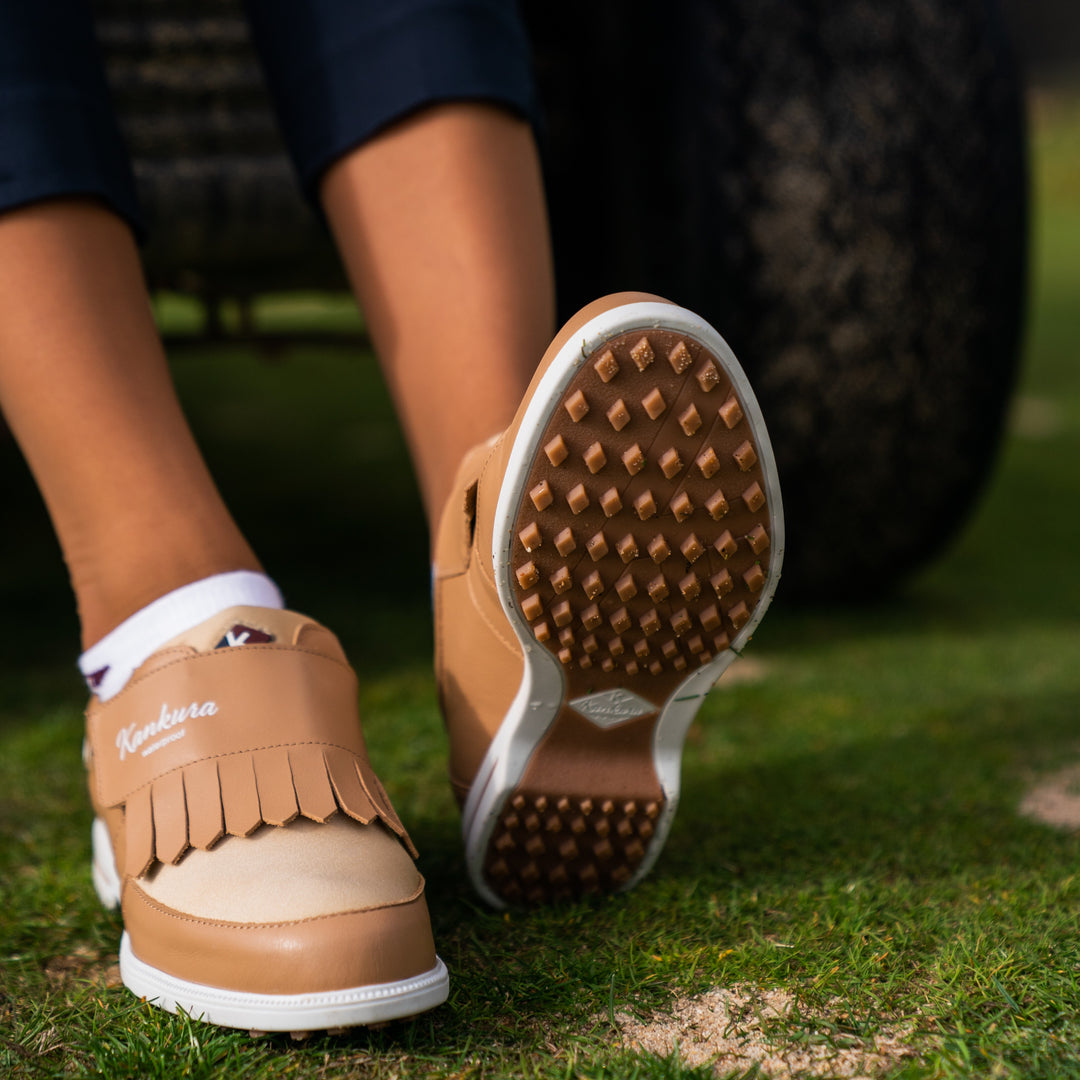 Sapatos Mulher Kankura Golf Florida 03 - Branco/Bege | Sapatos de Golfe