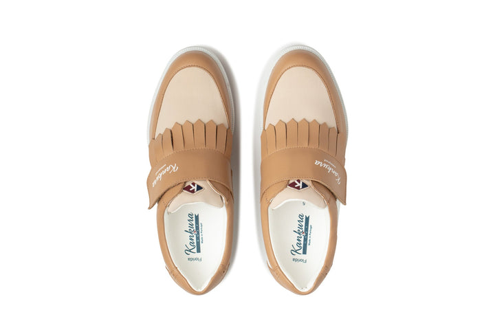 Sapatos Mulher Kankura Golf Florida 03 - Branco/Bege | Sapatos de Golfe