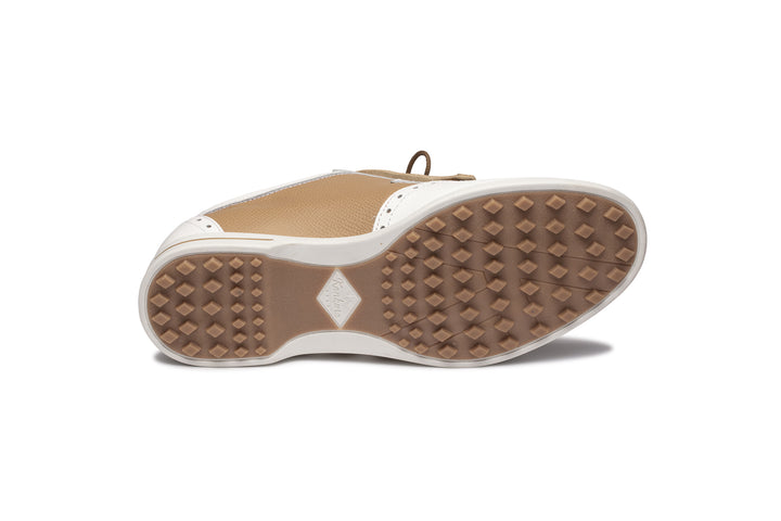 Sapatos Mulher Kankura Golf Florida 02 - Branco/Bege | Sapatos de Golfe