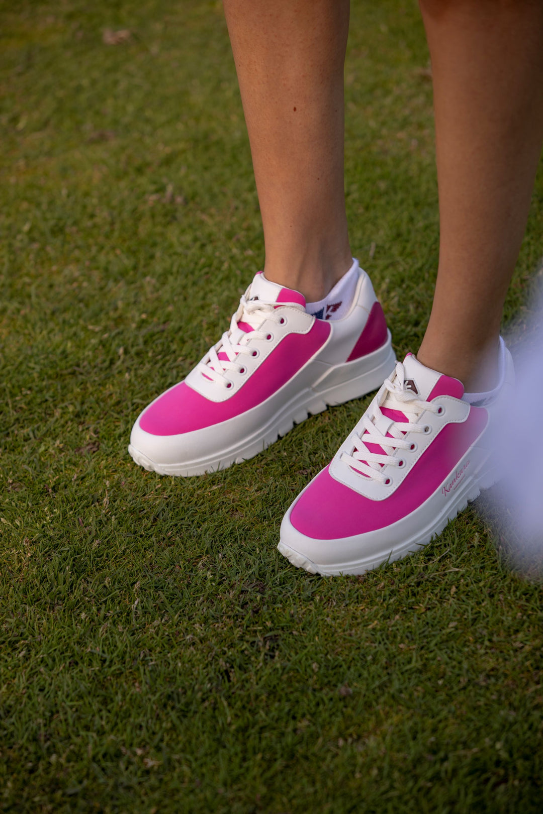 Damen Golf Sportschuhe Master Lady 03 Weiß/Rosa | Bequeme Golfschuhe für Frauen
