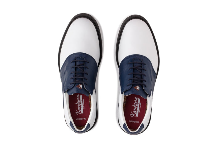 Sapatos Homem Kankura Golf Scottsdale 06 - Branco/Azul | Sapatos de Golfe