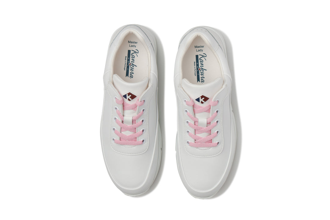 Damen Golf Sportschuhe Master Lady 03 Weiß/Rosa | Bequeme Golfschuhe für Frauen