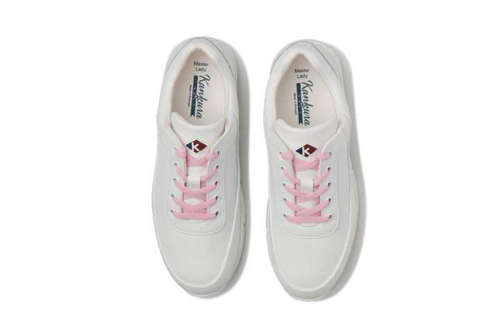 Damen Golf Sportschuhe Master Lady 03 Weiß/Rosa | Bequeme Golfschuhe für Frauen