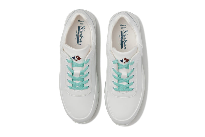 Damen Golf Sportschuhe Master Lady 03 Weiß/Grün | Bequeme Golfschuhe für Frauen