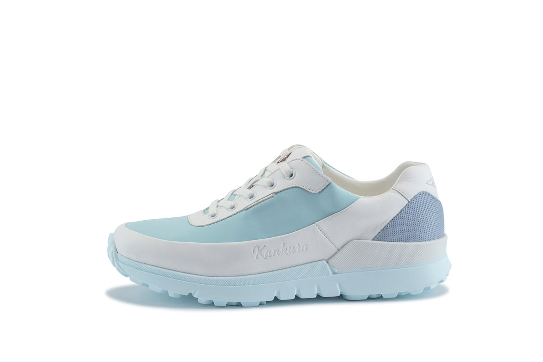 Master Lady 03 Branco|SkyBlue Sapatos de golfe femininos ML003 14