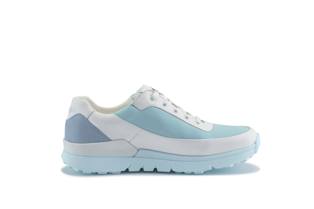 Master Lady 03 Branco|SkyBlue Sapatos de golfe femininos ML003 14