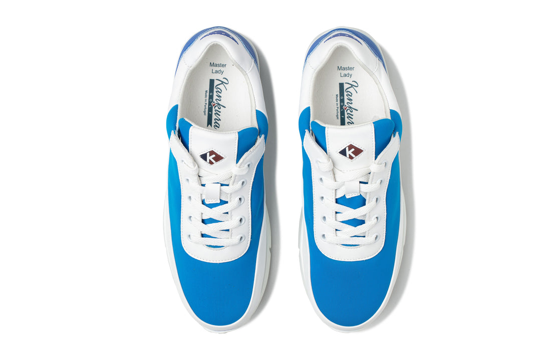Damen Golf Sportschuhe Master Lady 03 Weiß/Blau | Bequeme Golfschuhe für Frauen