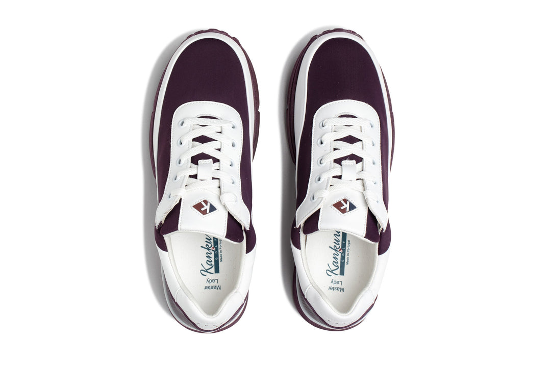 Damen Golf Sportschuhe Master Lady 03 Weiß/Lila | Bequeme Golfschuhe für Frauen