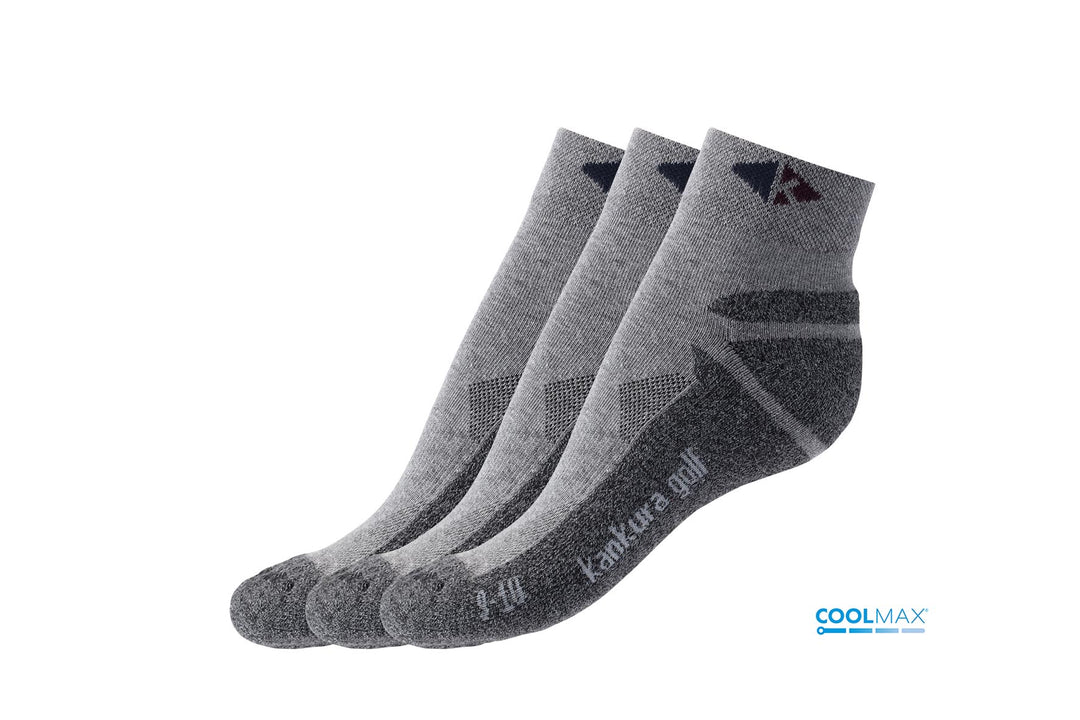 Golf Socks - 3 Pairs GREY COOLMAX®