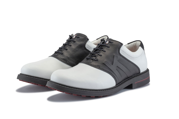 Herren Golf Sportschuhe Scottsdale 06 Weiß/Schwarz | Bequeme Golfschuhe für Männer
