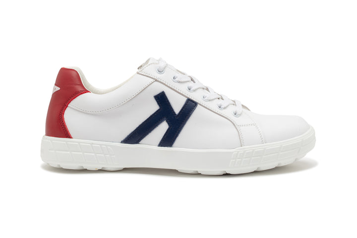 Drive 07   White|Red   Men's Golf Shoes   D007 02