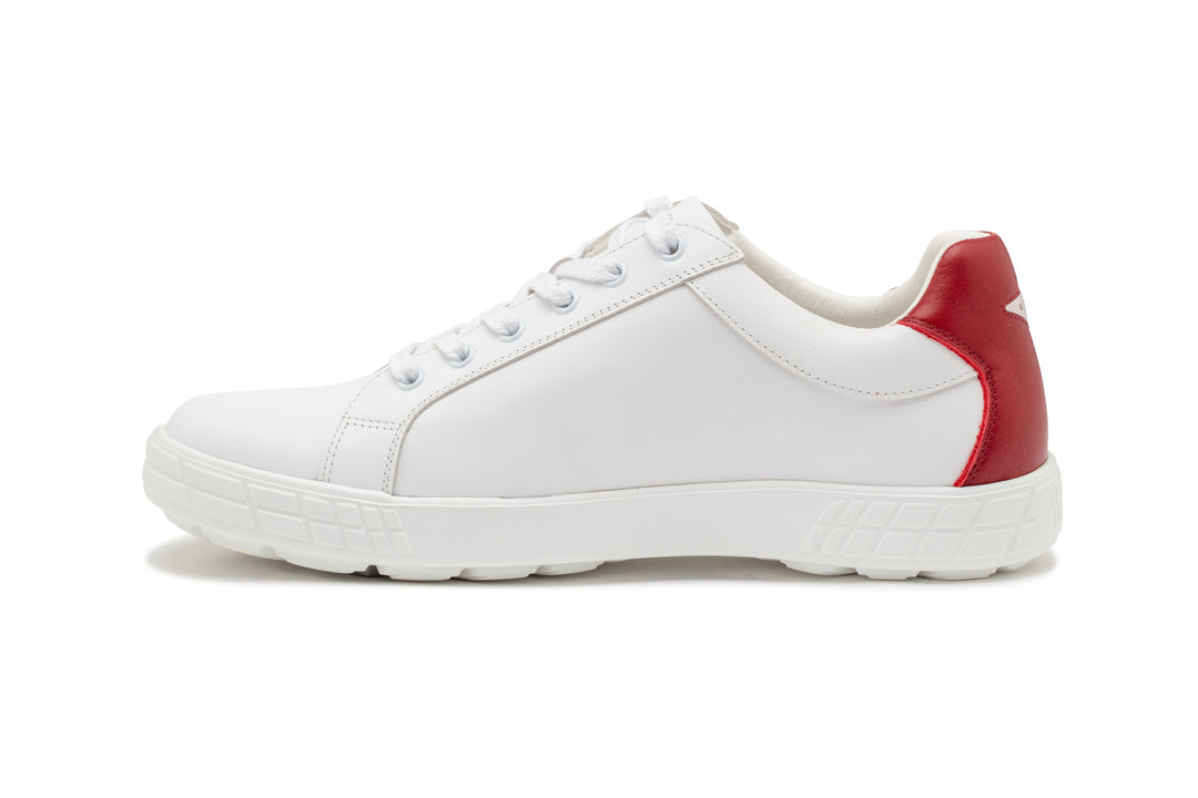 Drive 07   White|Red   Men's Golf Shoes   D007 02