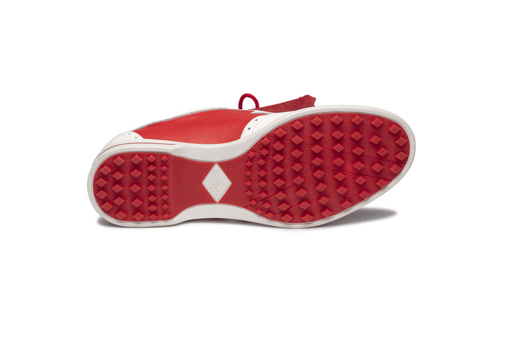 Sapatos Mulher Kankura Golf Florida 02 - Branco/Vermelho | Sapatos de Golfe