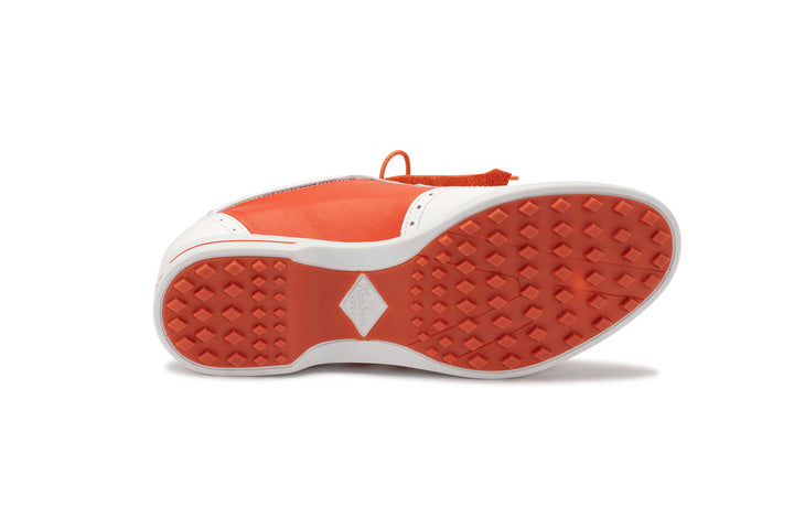 Sapatos Mulher Kankura Golf Florida 02 - Branco/Laranja | Sapatos de Golfe