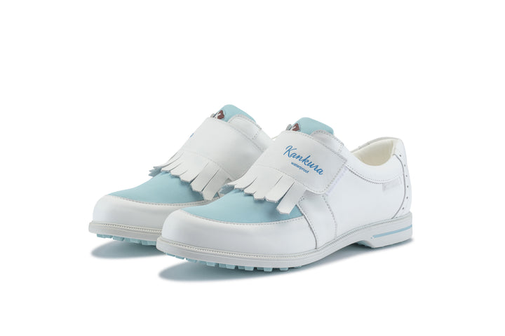 Kankura Golf Women's Florida 03 - White/Blue | Golf Sport Shoes