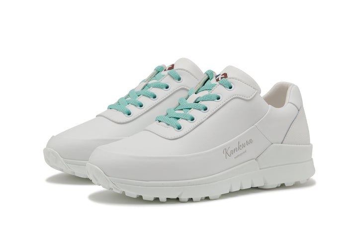 Master Lady 03   AllWhite|Green   Women's Golf Shoes ML003 98