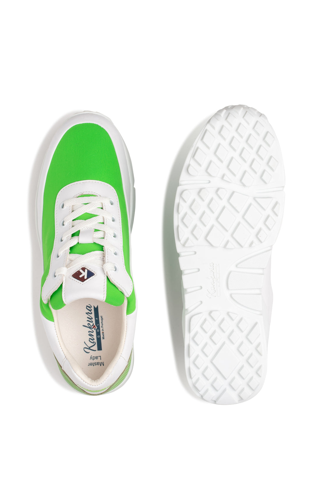 Master Lady 03  White|Green   Women's Golf Shoes ML003 26