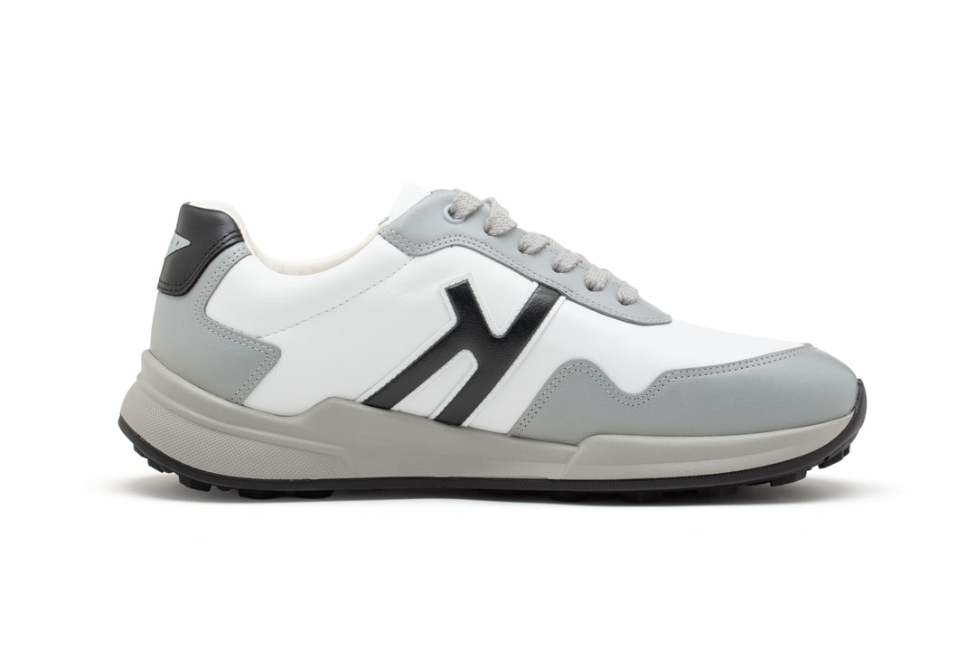Men's Golf Shoes — Performance 01, White Grey Black
