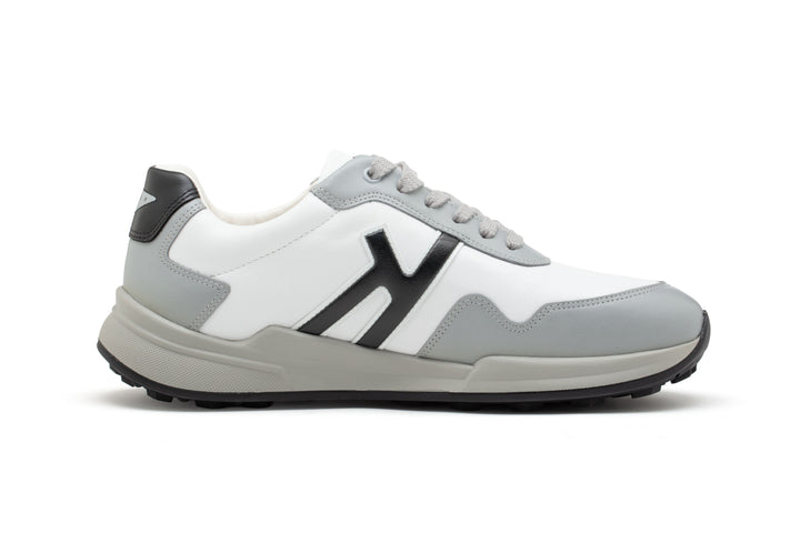 Men's Golf Shoes — Performance 01, White Grey Black