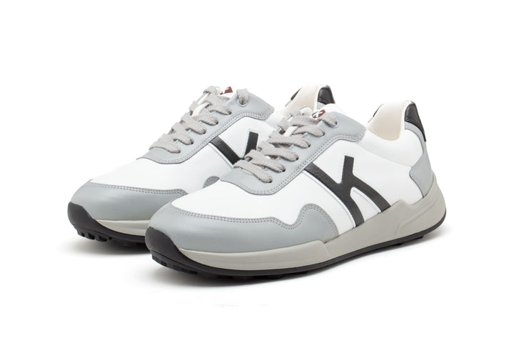 Men's Golf Shoes — Performance 01, White Grey Black