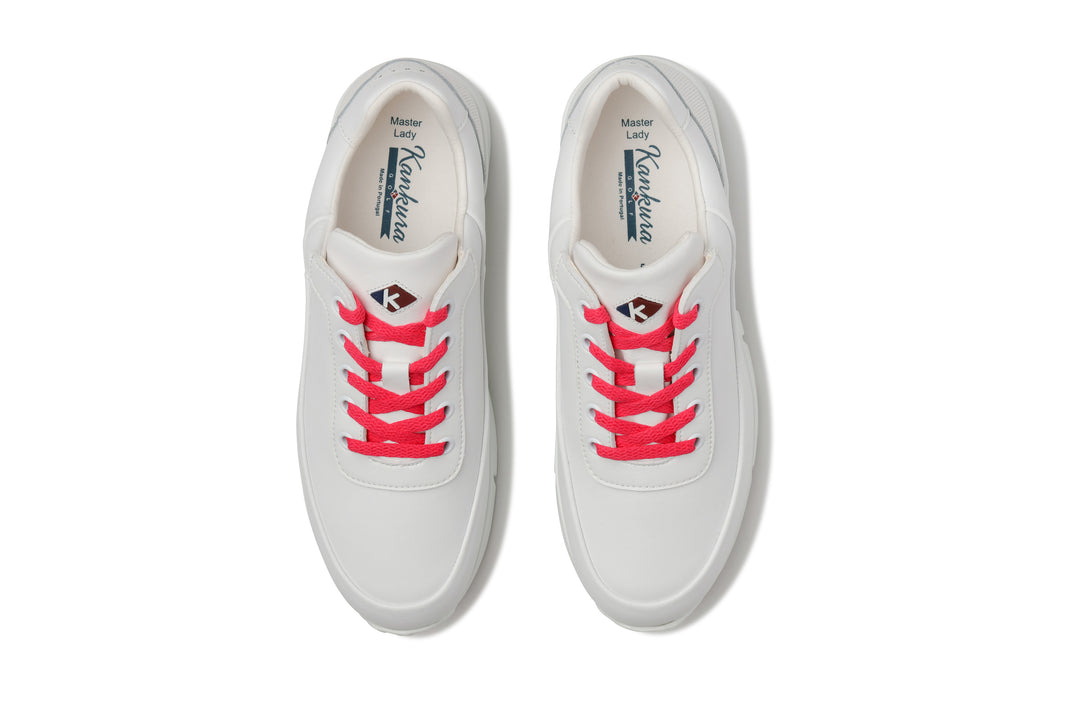 Master Lady 03   AllWhite|Pink   Women's Golf Shoes ML003 96