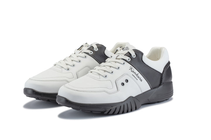 Kankura Golf Men's Challenge 01 - White/Black | Golf Sport Shoes