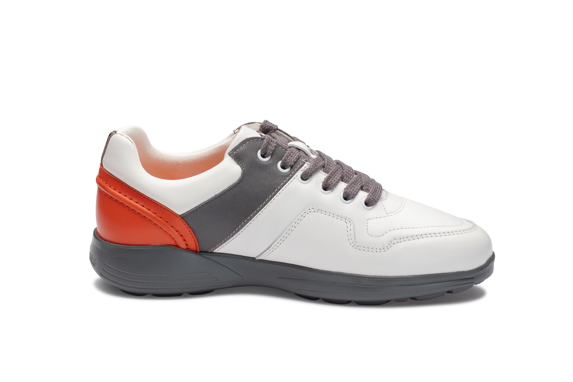 Men's Golf Shoes Challenge 01 White Grey Orange | Kankura Golf