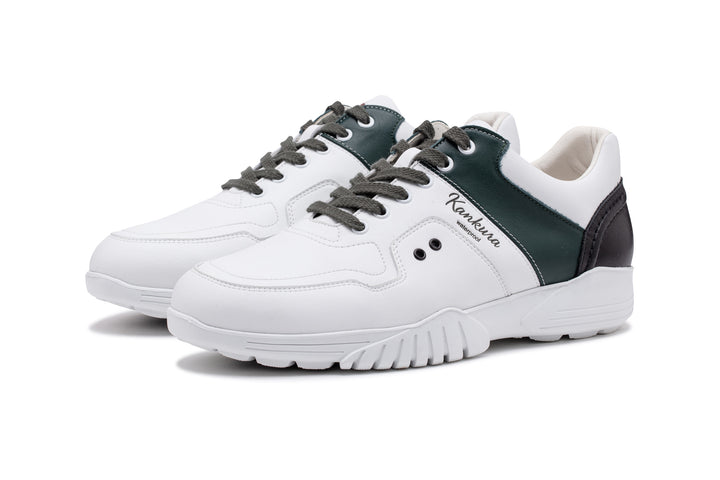 Kankura Golf Men's Challenge 01 - White/Green | Golf Sport Shoes
