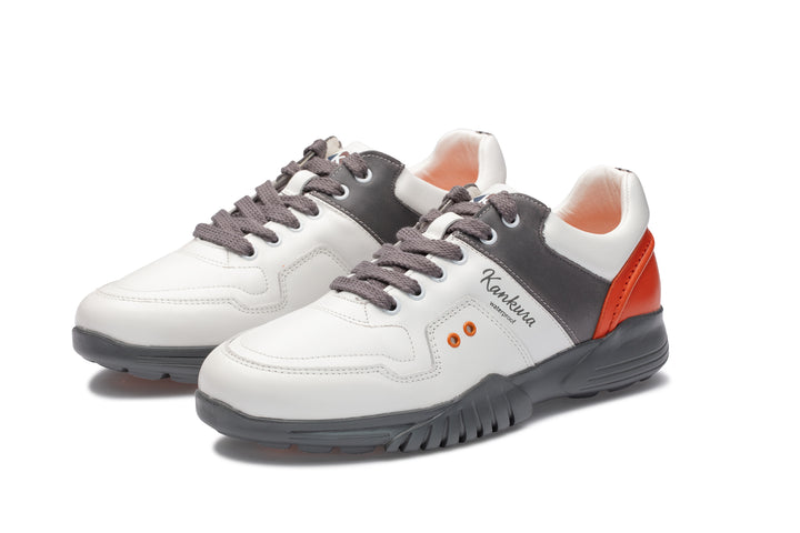 Kankura Golf Men's Challenge 01 - White/Grey | Golf Sport Shoes