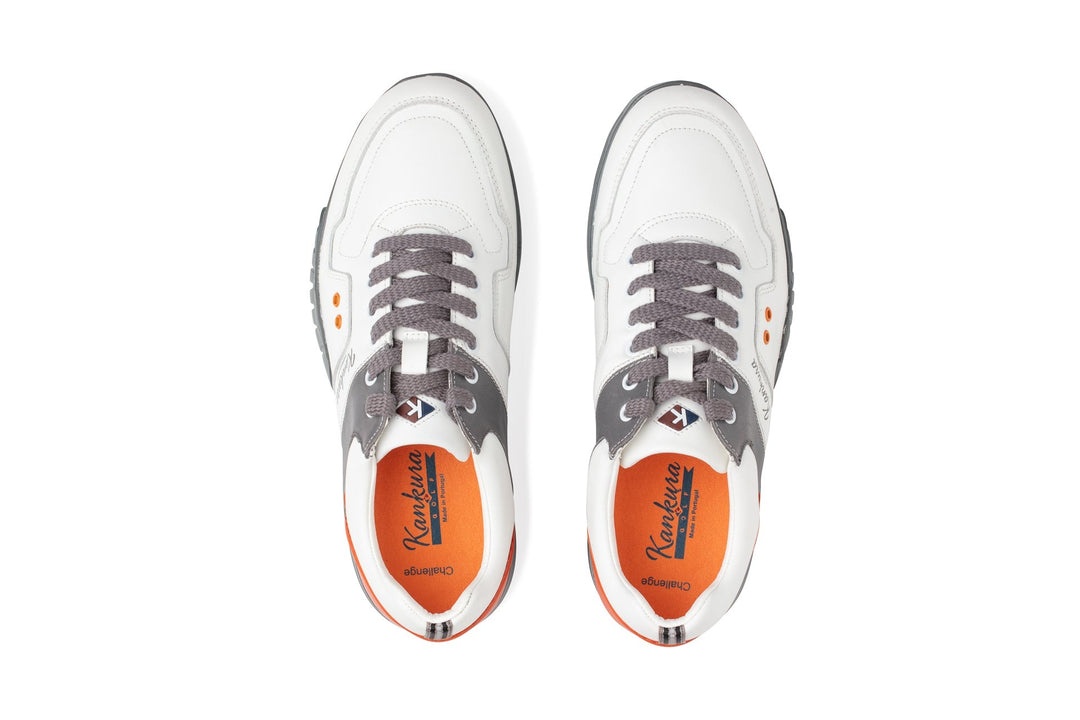 Kankura Golf Men's Challenge 01 - White/Grey | Golf Sport Shoes
