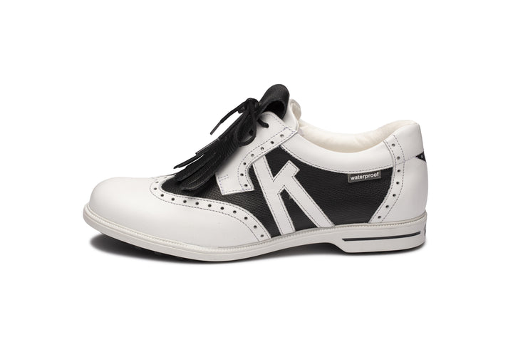 Kankura Golf Women's Florida 02 - White/Black | Golf Sport Shoes