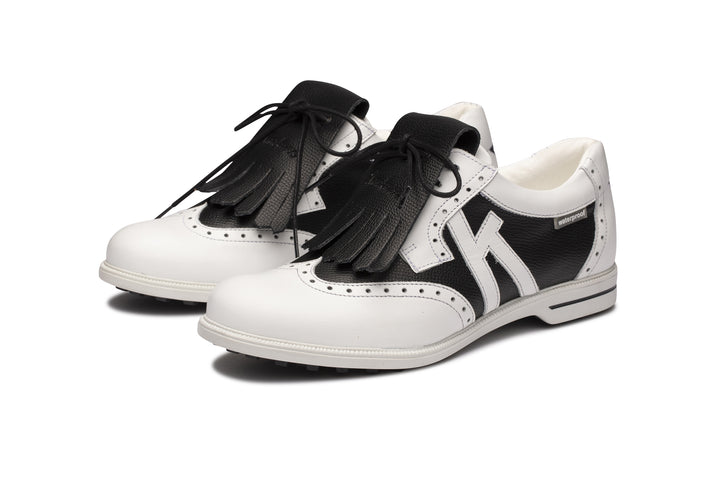 Kankura Golf Women's Florida 02 - White/Black | Golf Sport Shoes