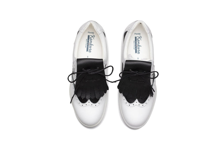 Kankura Golf Women's Florida 02 - White/Black | Golf Sport Shoes