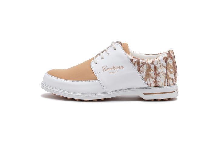 Kankura Golf Women's Florida 04 - White/Beige | Golf Sport Shoes