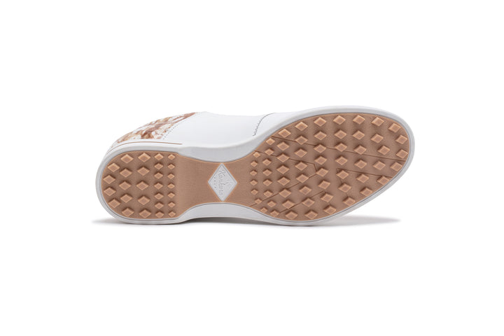 Kankura Golf Women's Florida 04 - White/Beige | Golf Sport Shoes