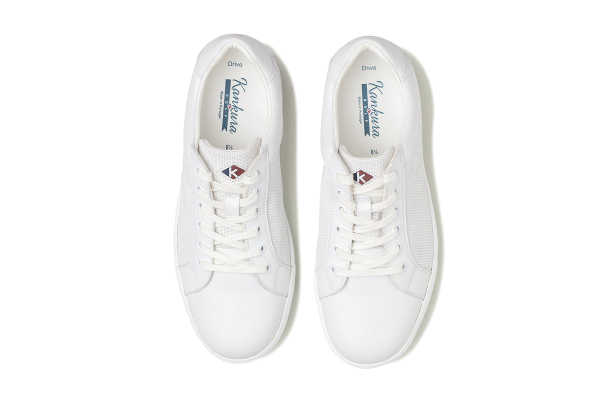 Herren Golf Sportschuhe Drive 01 Weiß | Bequeme Golfschuhe für Männer