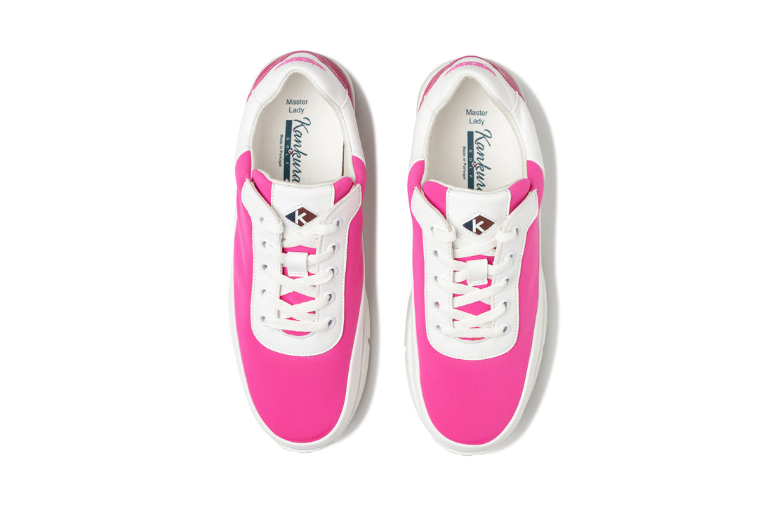 Kankura Golf Women's Master Lady 03 - White/Pink | Golf Sport Shoes