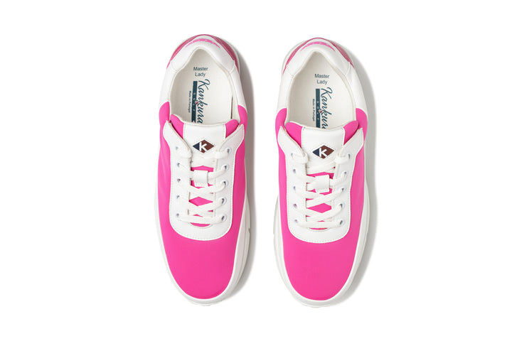 Kankura Golf Women's Master Lady 03 - White/Pink | Golf Sport Shoes