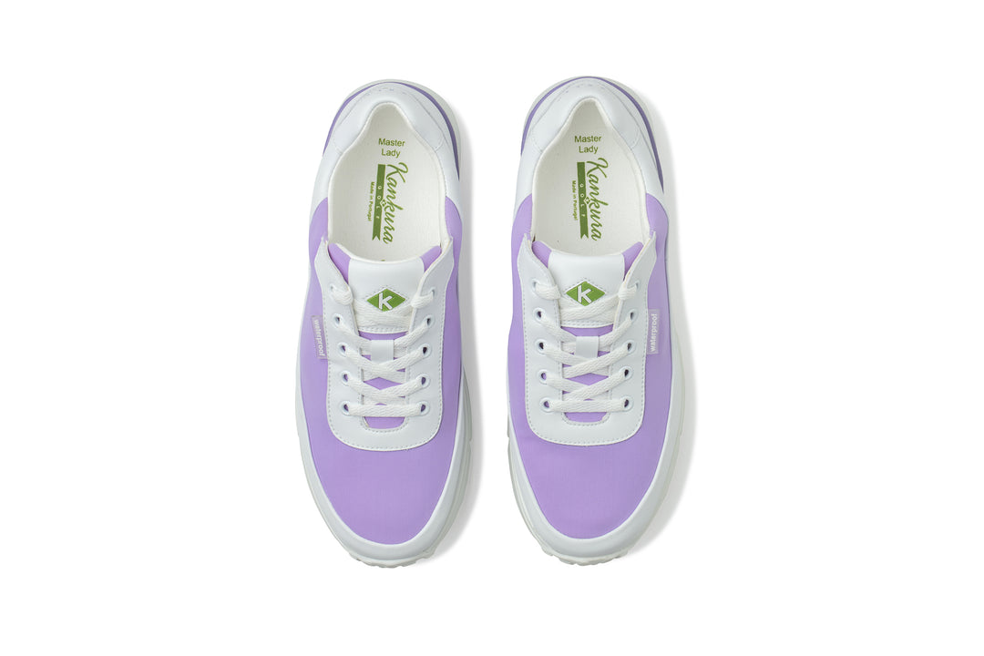 Kankura Golf Women's Master Lady 03 - White/Purple | Golf Sport Shoes