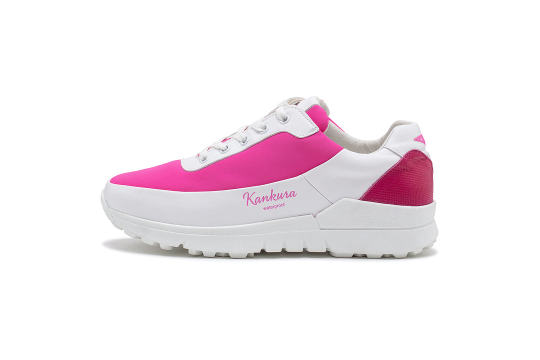 Kankura Golf Women's Master Lady 03 - White/Pink | Golf Sport Shoes