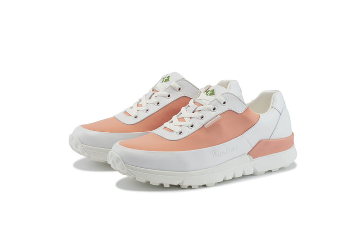 Kankura Golf Women's Master Lady 03 - White/Salmon | Golf Sport Shoes