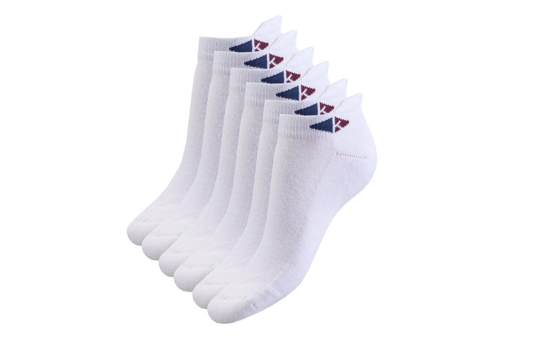 6-PACK WHITE SOCKS