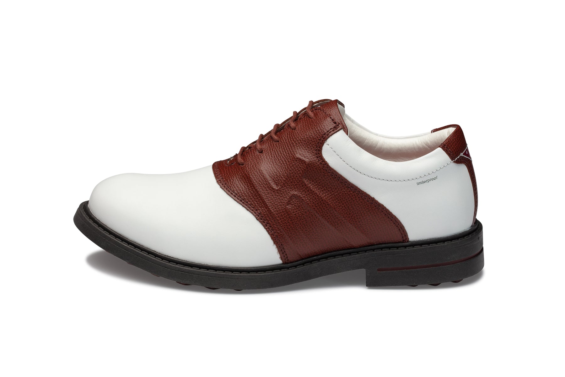 Kankura Golf Men's Scottsdale 06 - White/Brown | Golf Sport Shoes