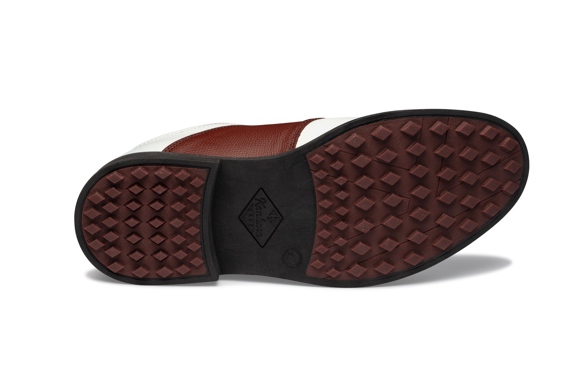 Men's Golf Shoes Scottsdale 06 White Brown | Kankura Golf